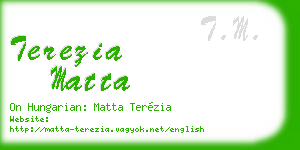 terezia matta business card